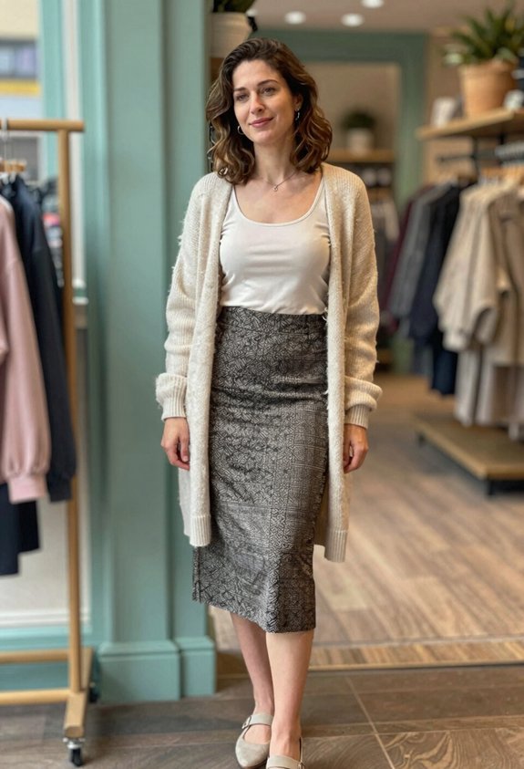 casual chic layered outfit