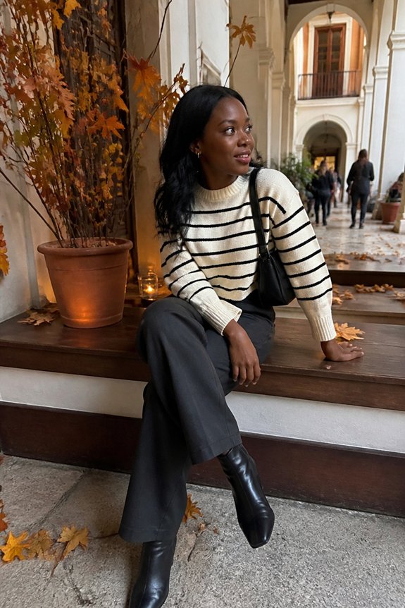casual chic layered outfit