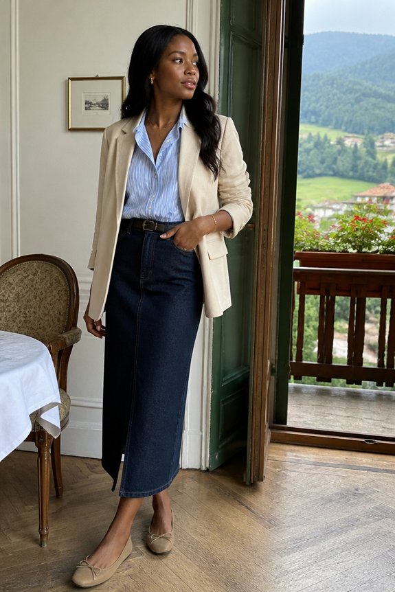 casual chic layered outfit