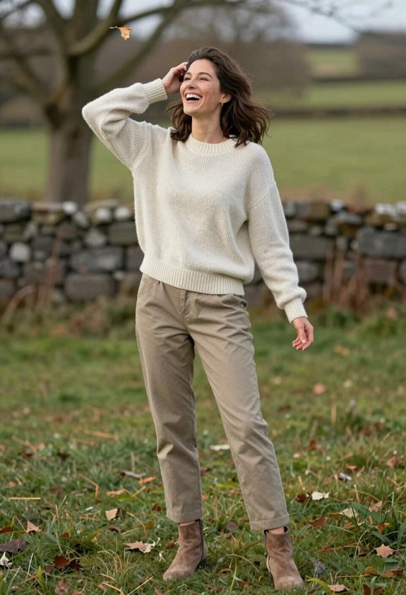 casual chic layering outfit