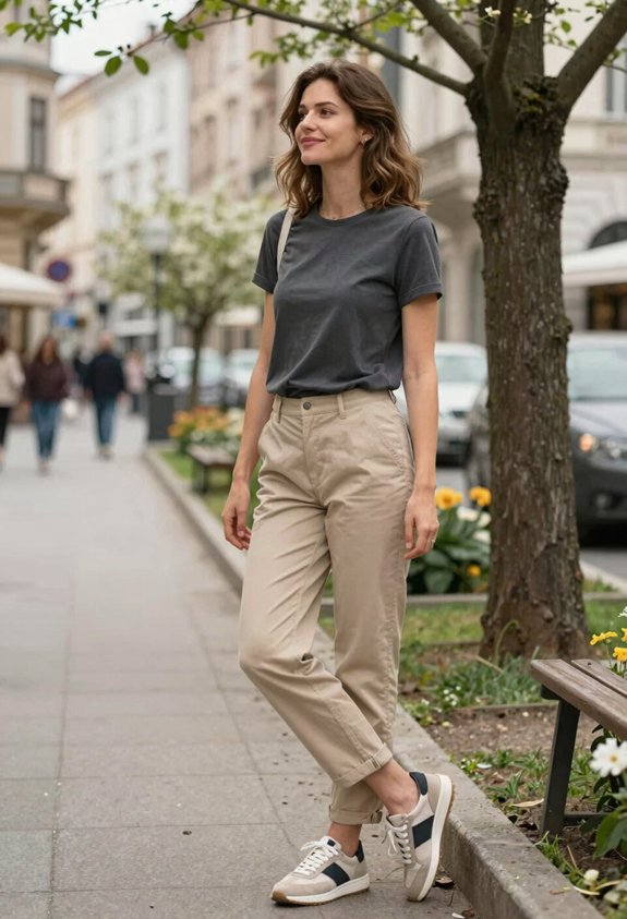 casual chic outfit combination