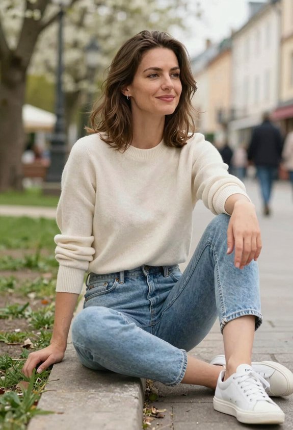 casual chic outfit combination