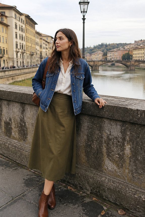 casual chic seasonal layering