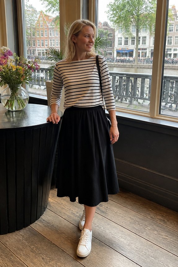 casual chic walking outfit