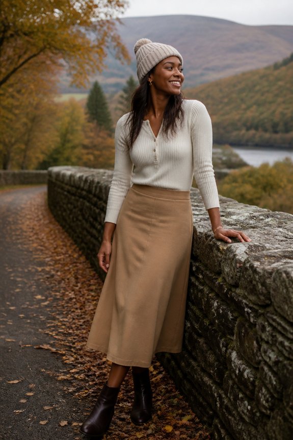 casual cozy autumn look
