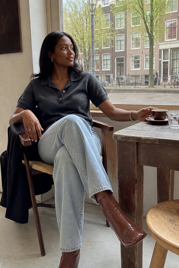 casual cozy evening outfit