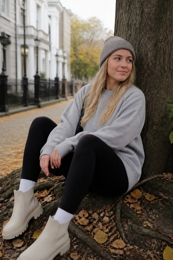 casual cozy winter outfit