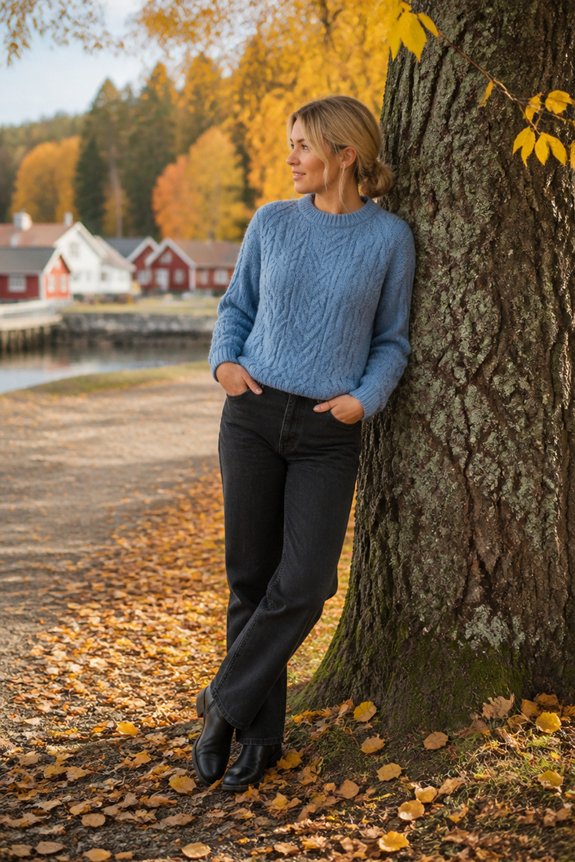 casual cozy winter style