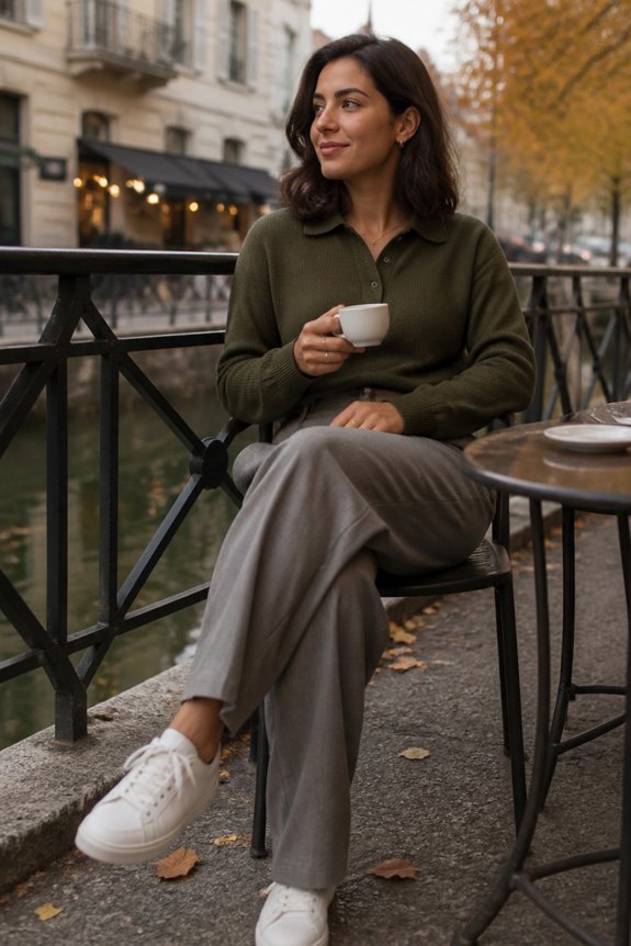 casual elegant neutral outfit