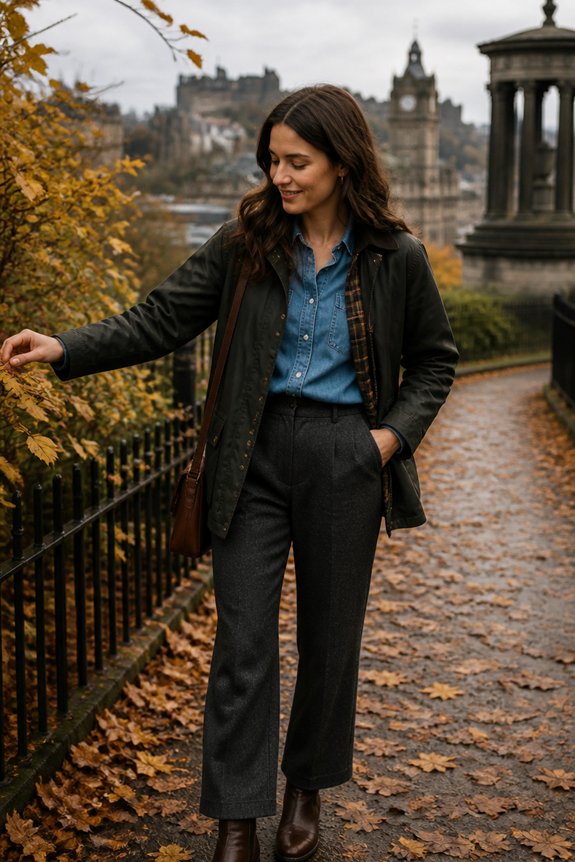 casual fall layered look