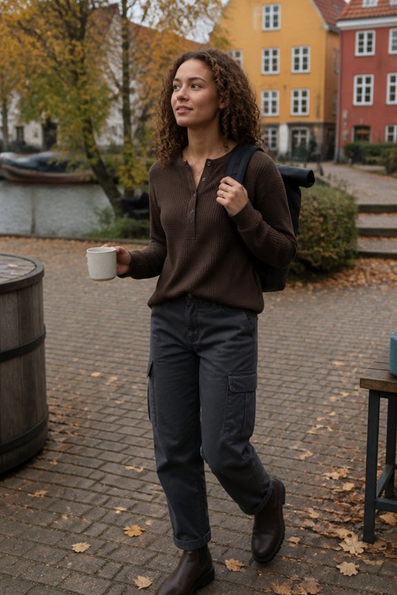 casual functional cozy outfit