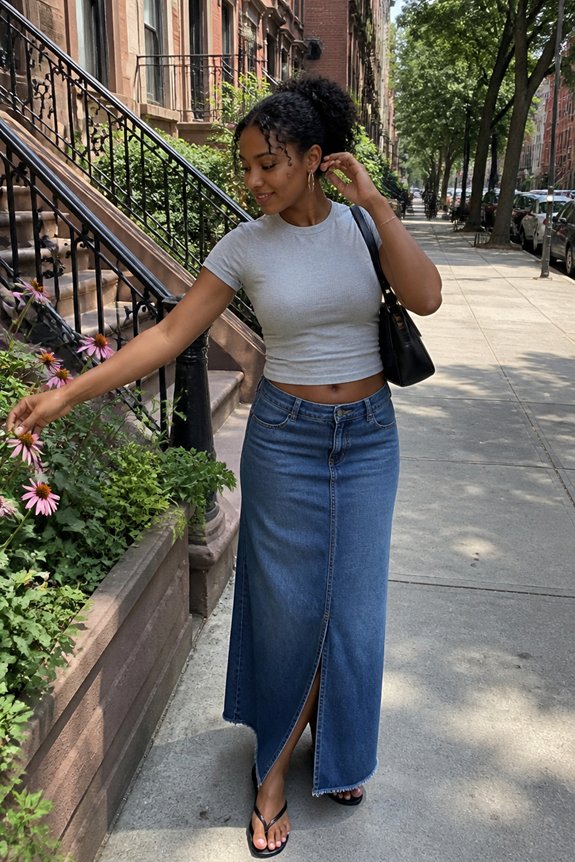 casual grey denim accessories