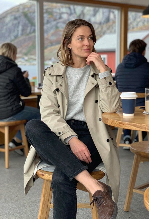 casual layered autumn outfit