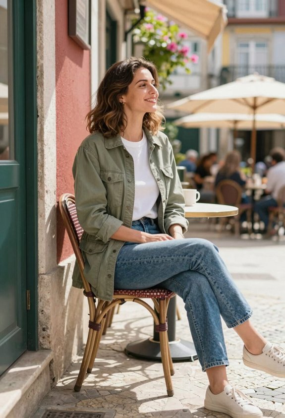 casual layered outfit combination