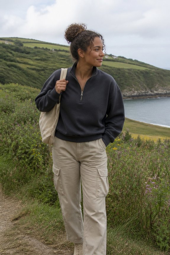 casual layered practical style