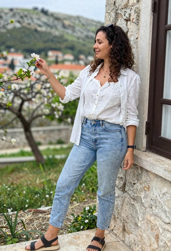 casual layered summer outfit