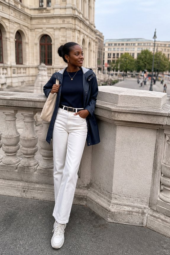 casual layered weather outfit