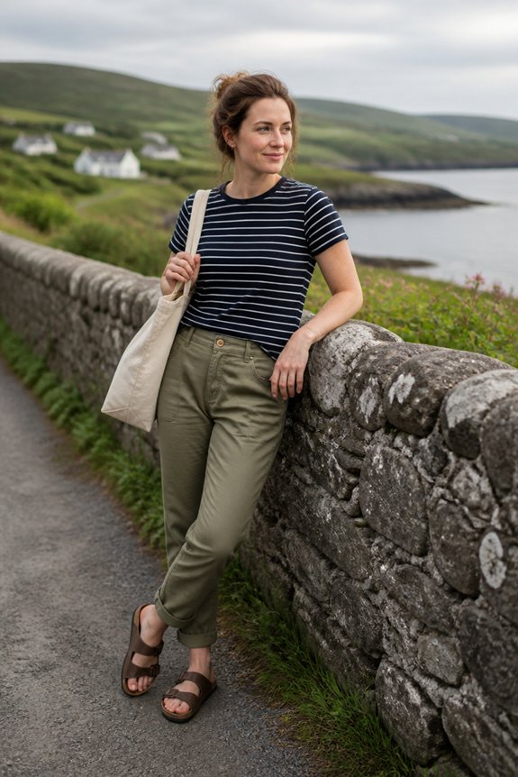 casual navy chino outfit
