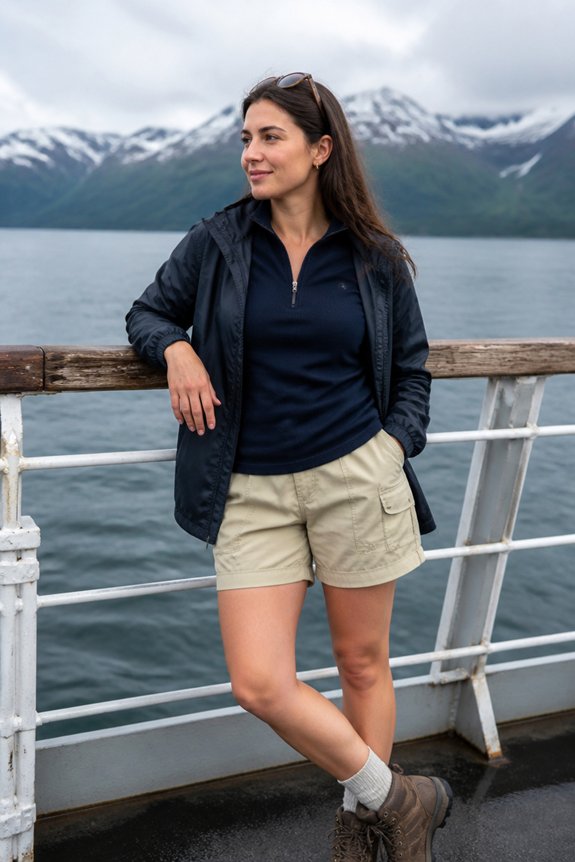 casual navy utility layering