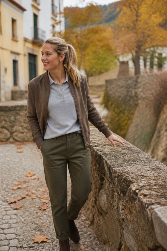 casual neutral earth tones