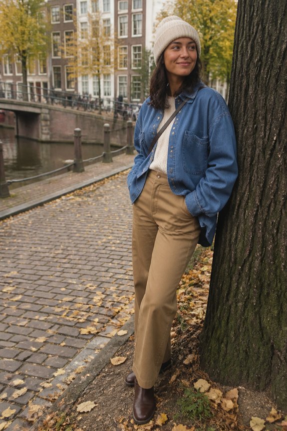 casual october fall outfit