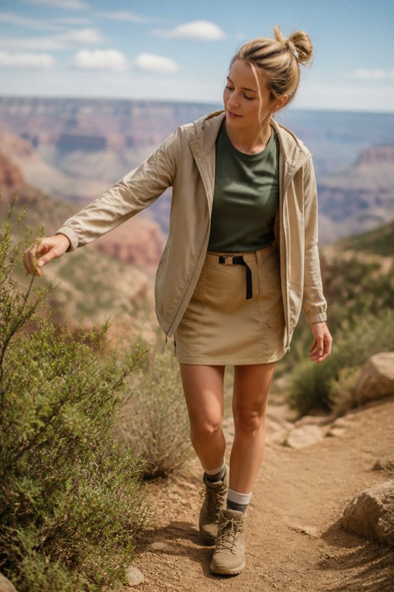 casual outdoor travel outfit