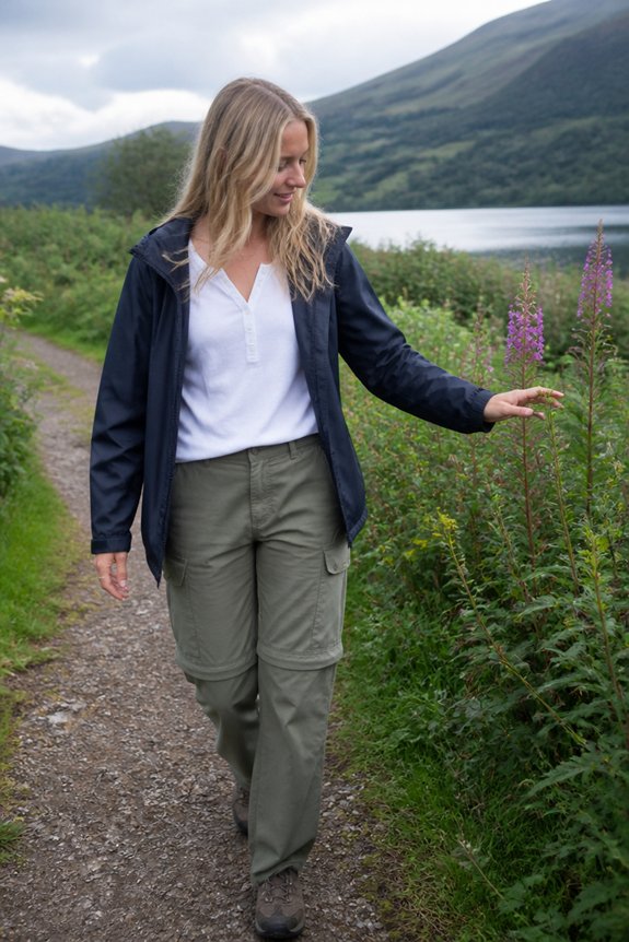 casual rain ready outdoor outfit