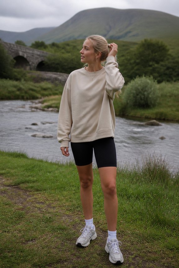 casual sporty outdoor attire