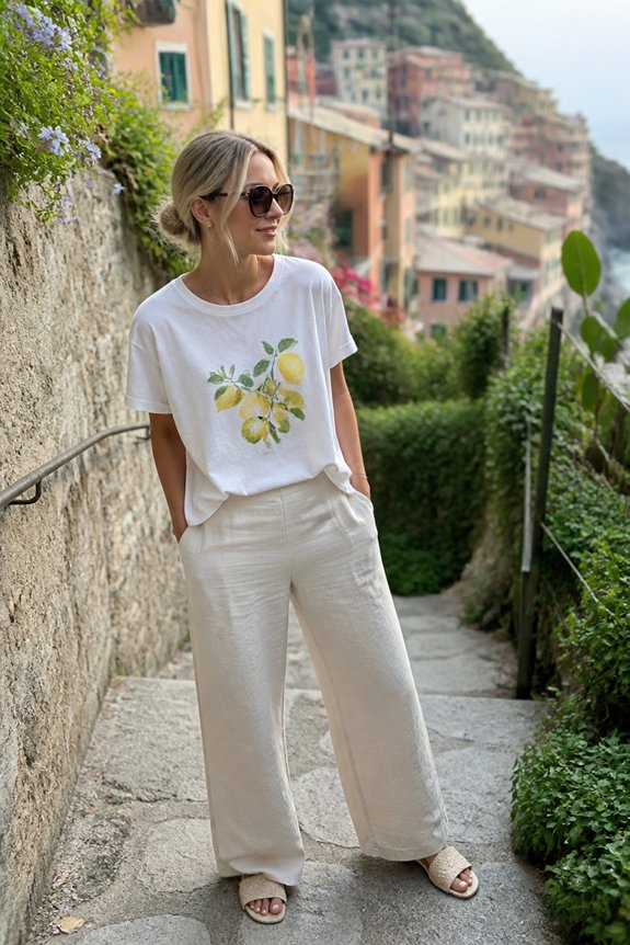 casual summer beach look
