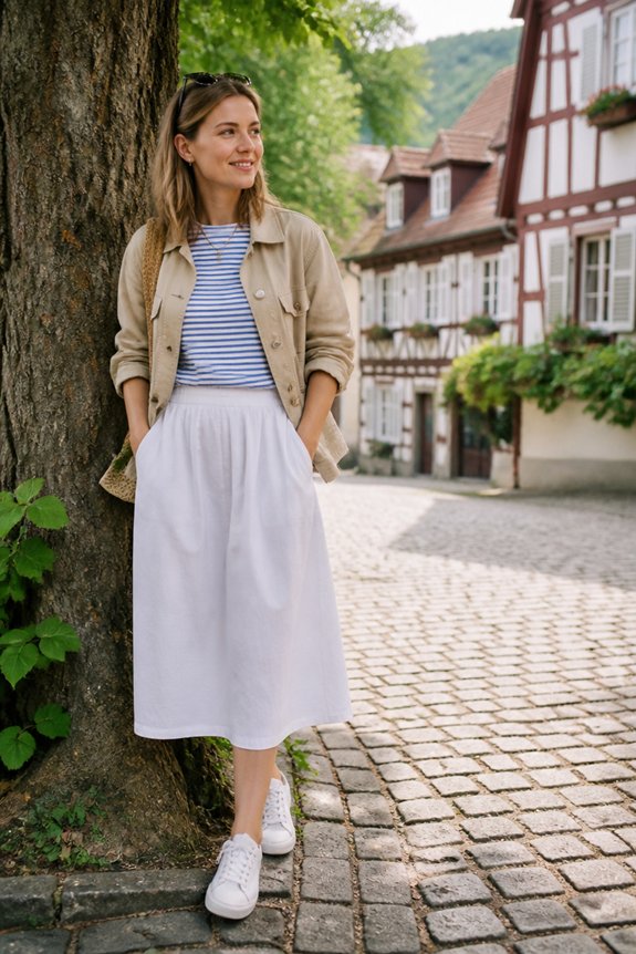 casual summer layered outfit