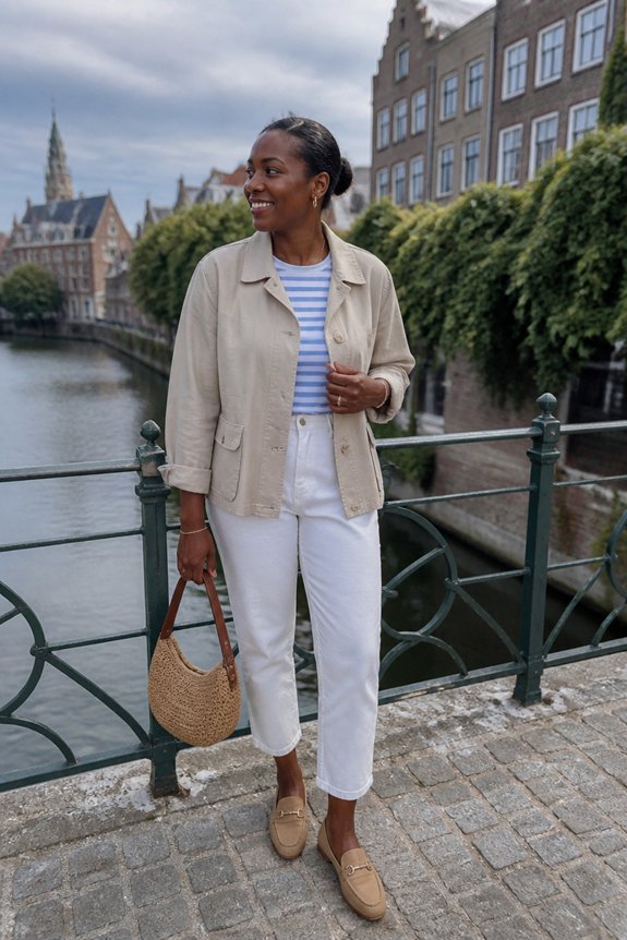 casual summer layered outfit