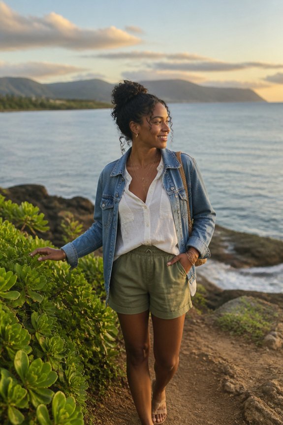 casual summer layering look