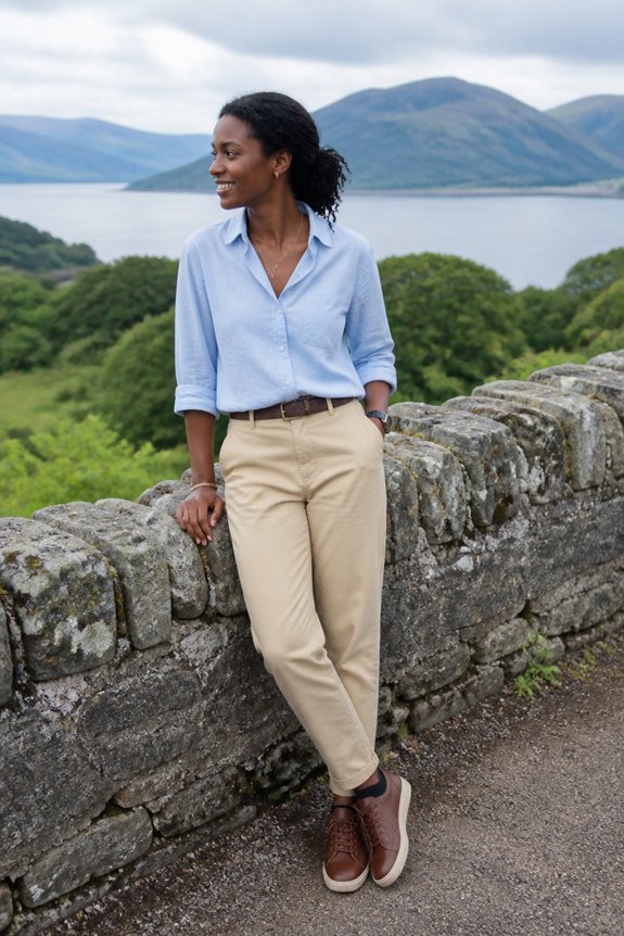 casual summer light outfit