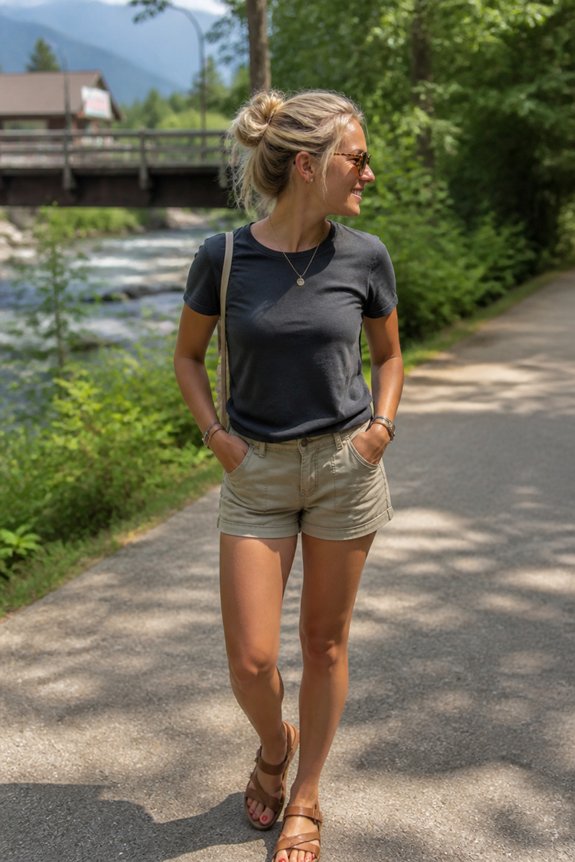 casual summer outdoor look