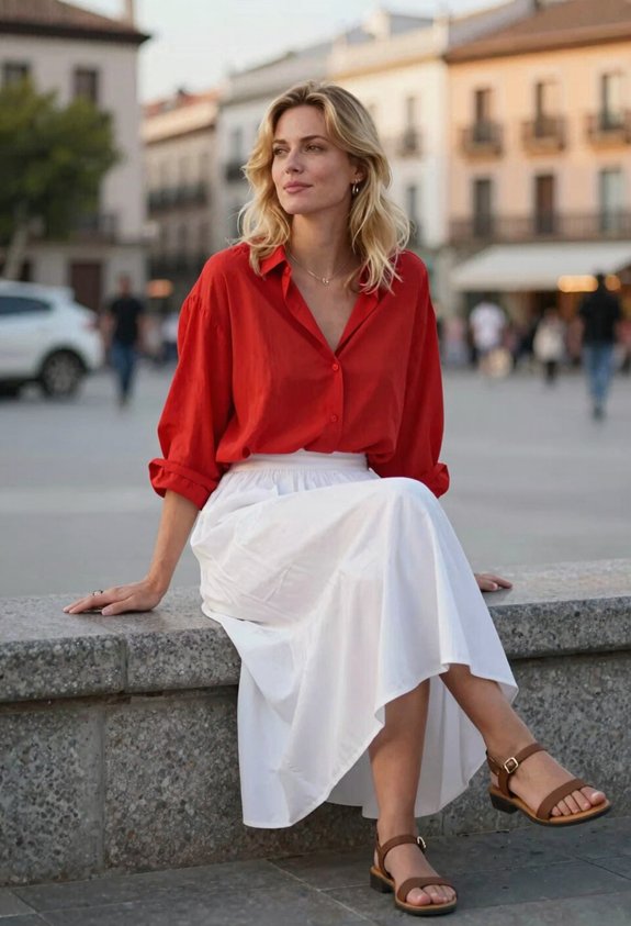 casual summer outfit ensemble