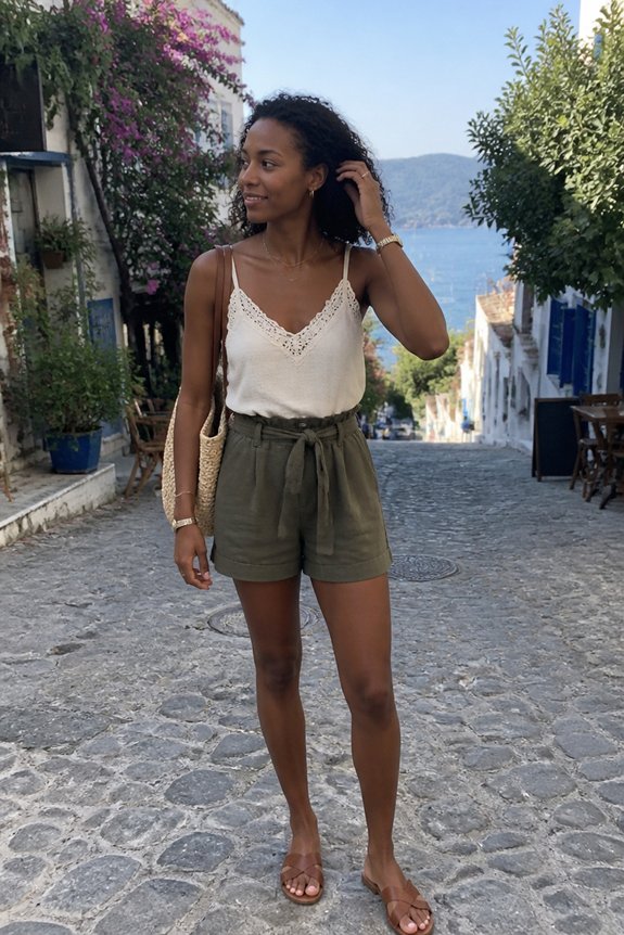 casual summer outfit ensemble