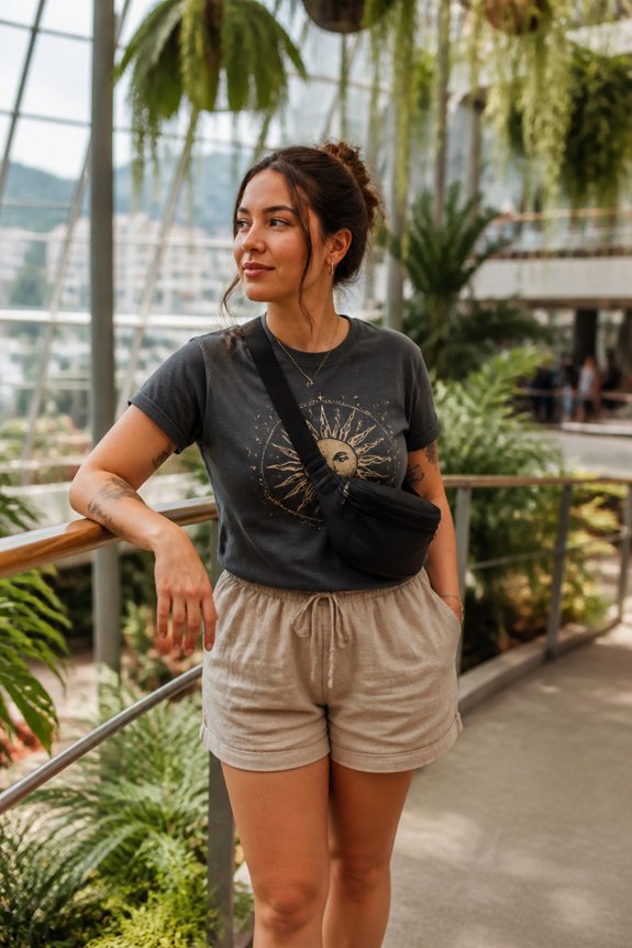 casual summer travel outfit