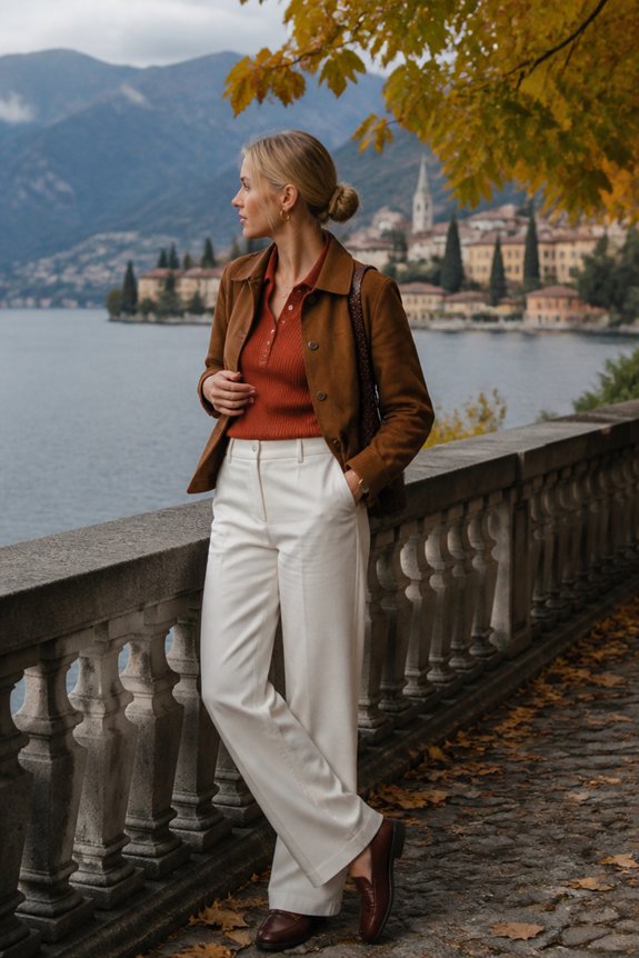 casual terracotta chic ensemble