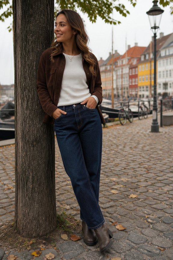 casual textured layered outfit