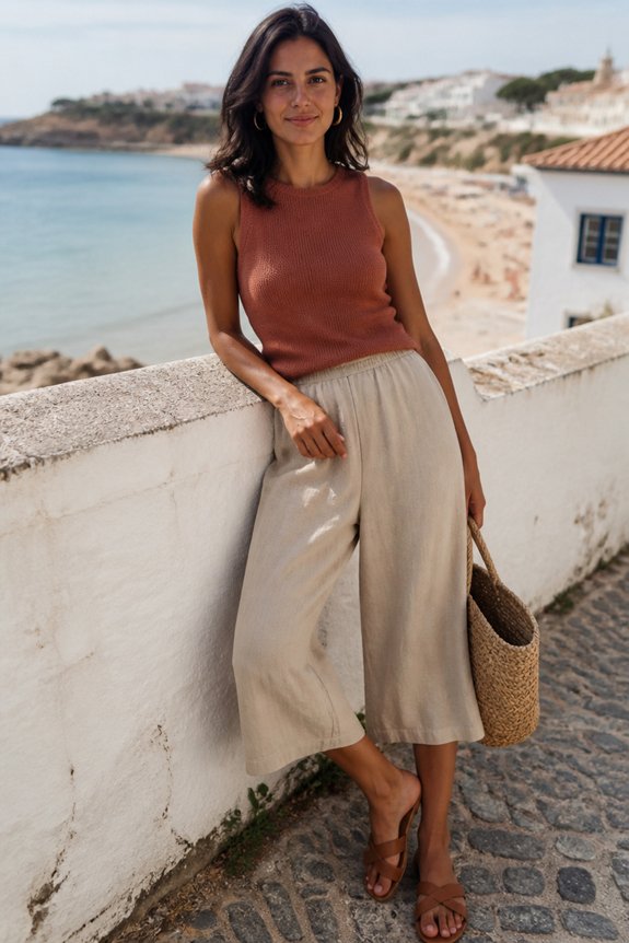 casual warm weather ensemble