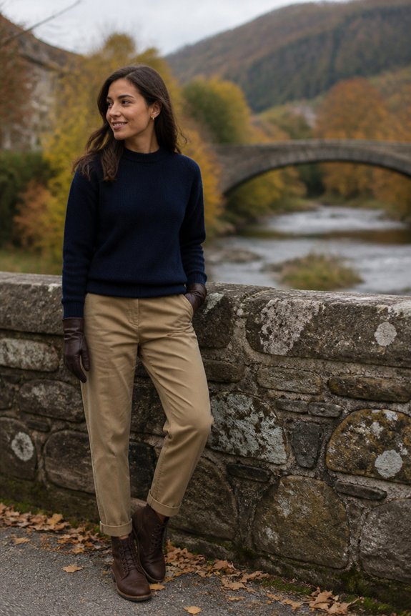 casual winter layered outfit