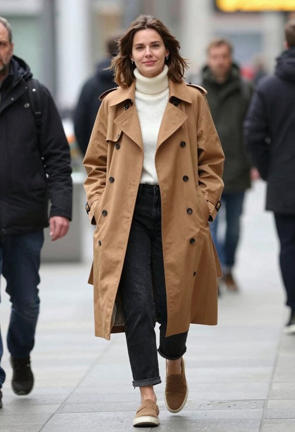 chic autumn layering ensemble