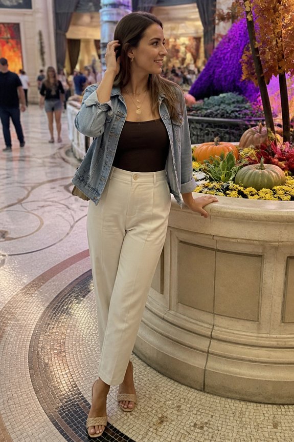 chic casual evening ensemble