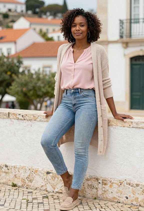 chic casual evening outfit