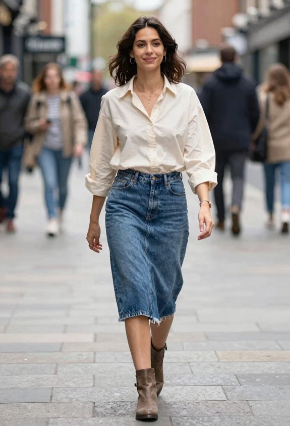 chic casual layered ensemble