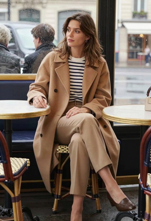 chic casual layered outfit