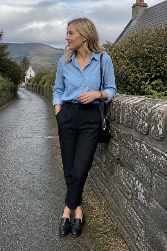 chic casual office ensemble