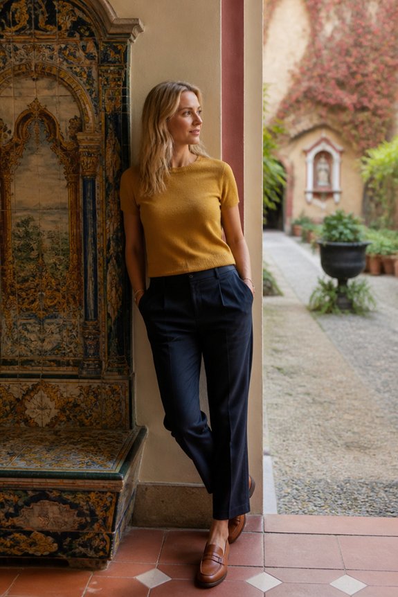 chic casual office ensemble