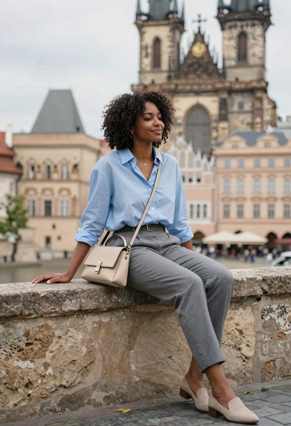 chic casual outfit combination