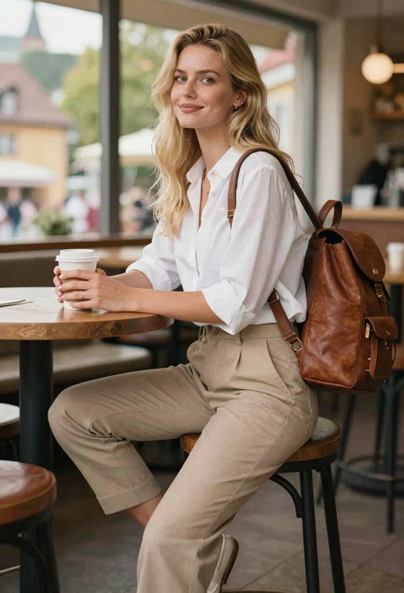 chic casual outfit ensemble